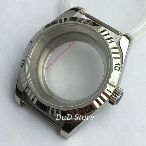 Серебряный сапфировый стеклянный корпус, 40mm, 36, платина 5000 пробы