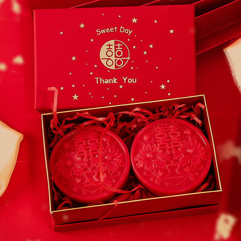 Wedding Companion Gift Back Gift Essential Oil Soapy Soapy Gift Box Soap 2 Dress Bride to Marry Wedding Celebration Gift Soap