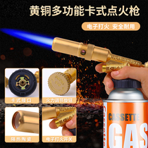 Total Copper Outdoor Home Spray Fire Baking Gun Fire Gun Flame Lighter Burn Pig Hair Spray Lamp High Temperature Fire Gun Portable Spray Gun