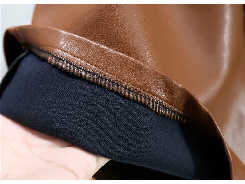 Quần short da PU nữ đầu thu 2018 Quần cạp cao cạp cao cạp cao size rộng hoa thắt eo quần da mùa đông quần bốt shop quần áo nữ