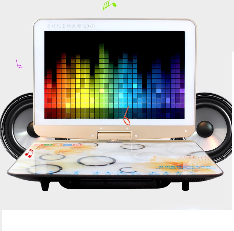 SAST Xianke 2588D HD 25 inch mobile DVD drive with small TV portable player All-in-one