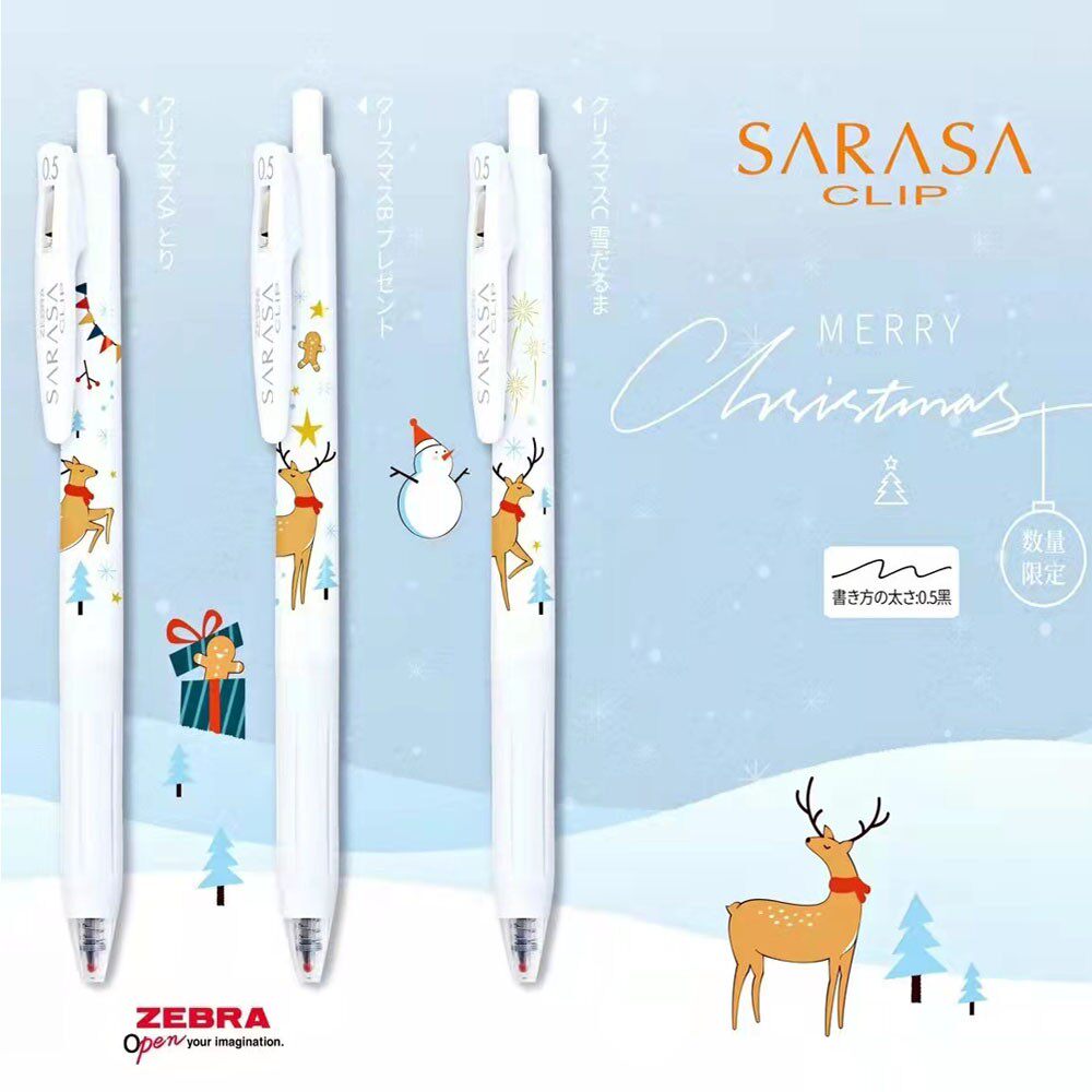 Japan ZEBRA zebra JJ15 Christmas elk rare qualified black 0-5mm middle sex pen by moving water-based pen