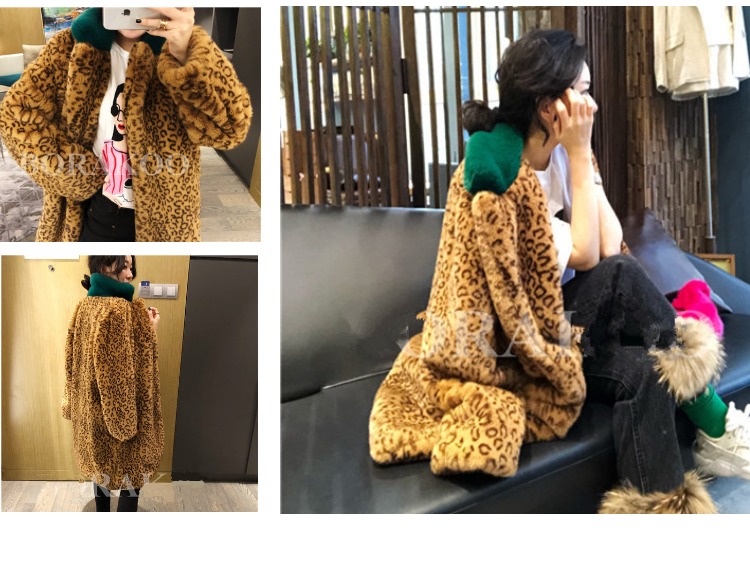 Mùa đông 2018 mới giả lông thỏ giản dị áo gió phiên bản Hàn Quốc đã mỏng trong phần dài áo khoác lông báo dày áo khoác lông uniqlo