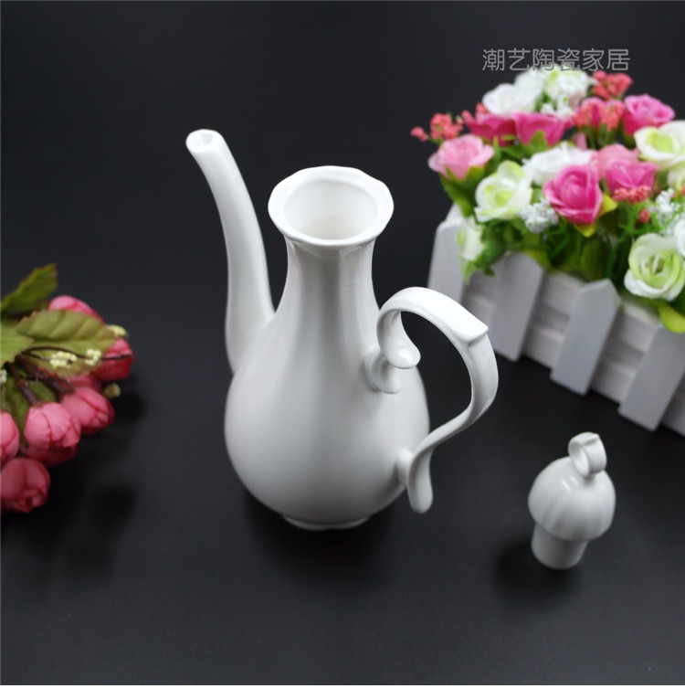 Đặc biệt cung cấp rượu vang gốm với rượu mạnh vẻ đẹp cốc sake chậu hoa khắc rượu vang trắng rượu cổ jug nửa catty phụ kiện rượu vang