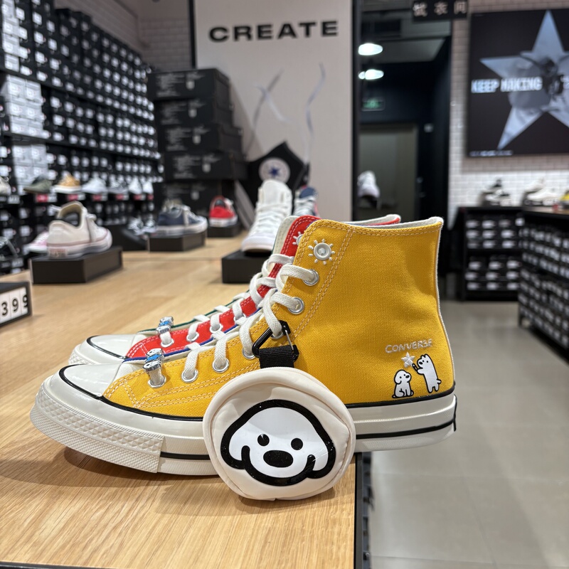 Converse 1970S Matsui Dog Collaboration High-Top Dopamine Color Block Canvas Shoes A21361C Converse 1970S Matsui Dog Collaboration High-Top Dopamine Color Block Canvas Shoes A21361C