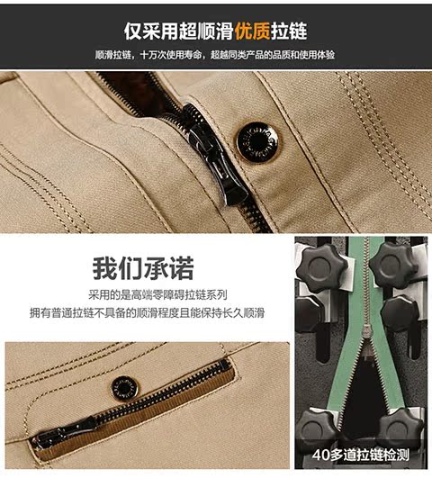 Mùa đông dày cộng với áo khoác nhung cho nam áo khoác cotton mùa đông cho nam trung niên 40-50 tuổi áo khoác mỏng