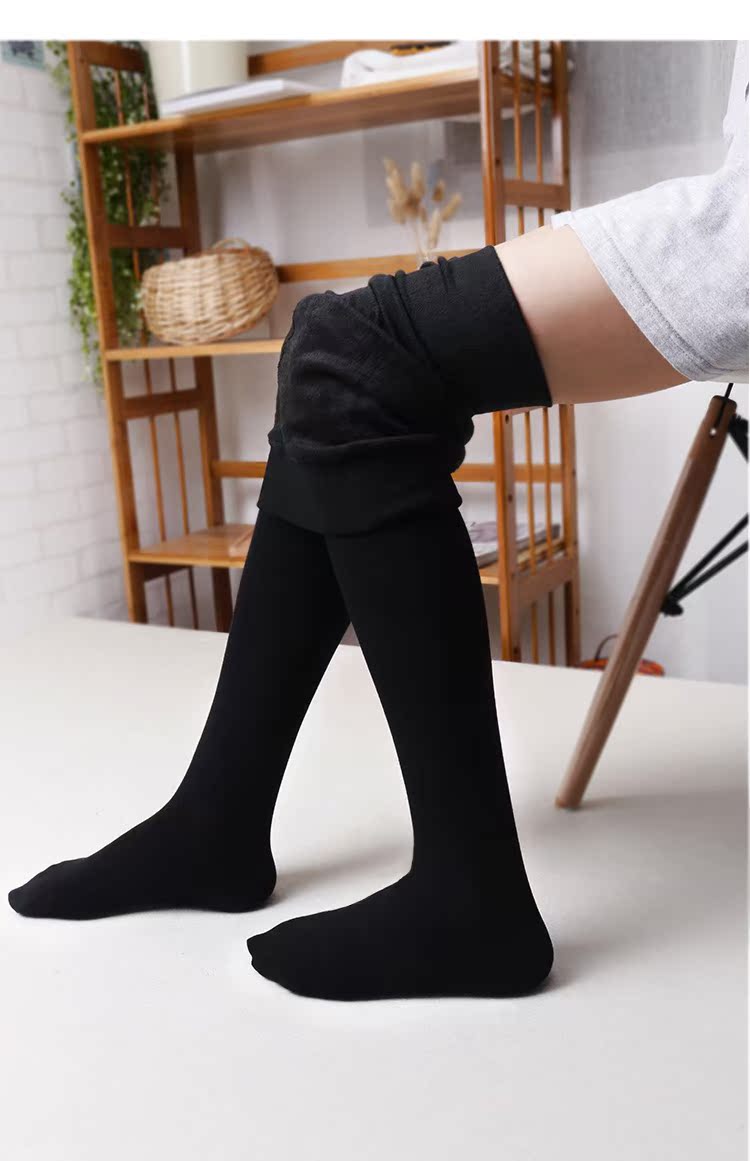 Đặc biệt ưu đãi mùa thu quần legging nhung mỏng màu đen nữ cộng với quần nhung mặc cotton bước chân siêu co giãn vừa dày shop đồ lót 