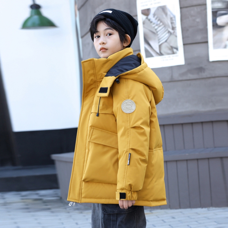 Brand New Boys' down Jacket for Older Children, 2025 Winter Children's down Jacket, Stylish Children's Clothing, Thickened Warm Coat