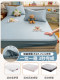 Cooling Ice Silk Beanie Mat Bed Sheet Set, Three-Piece Set for Summer Dormitory, Single or Double Air-Conditioned Mat, Foldable Soft Mat