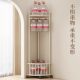 Corner clothes hanger bedroom household floor-standing clothes hanger living room multi-functional coat rack light luxury door corner storage rack