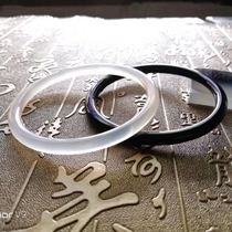 Beauty bar thick jingle agate female thin round natural ice species chalcedony thin girl bracelet lychee frozen