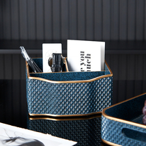 American Minimalist Light Lavish Remote Control Desktop Containing Box Living-room Room Dresser Creativity Containing Paper Towels Box Pendulum Pieces