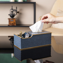 Multifunctional living room containing paper towel box minimalist modern light and luxurious remote control crammy with new trend Nordic wind