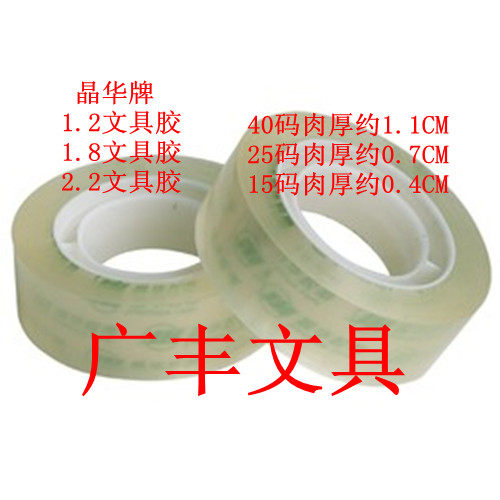 Crystal wah transparent stationery glue small adhesive paper seal adhesive tape 1 2 1 8 2 2cm small adhesive tape 15y 25y 40 yards