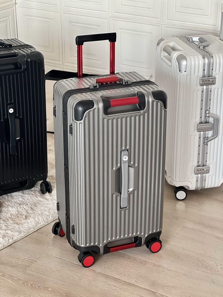 Japan's high-end aluminum frame sports box silent universal wheel travel trolley suitcase 26 inch password checked box