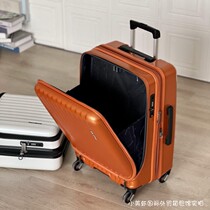 Japans front open suitcase mute Wheel password travel box YKK zipper pull box boarding check