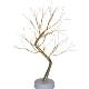Desktop Bonsai Lamp Shaped Table Lamp Led Desktop Night Light Iron Tree Silver Branches Pearl Gold Leaves Star Christmas Tree