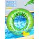 Colorful Transparent Trendy Swimming Ring for Adults and Children, Glitter Swimming Ring, Unisex Underarm Ring, Floating Life-Saving Ring