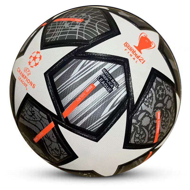 2021 New Champions League final football Premier League La Liga hot paste leather No 4 No 5 PU wear-resistant adult student competition