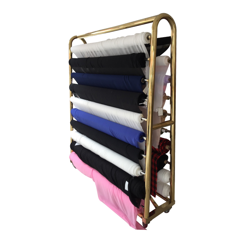 Titanium Gold Color Fabric Display Stand, Sample Fabric Stand, Fabric Sample Stand, Fabric Display Stand, Silk Stand, High-End
