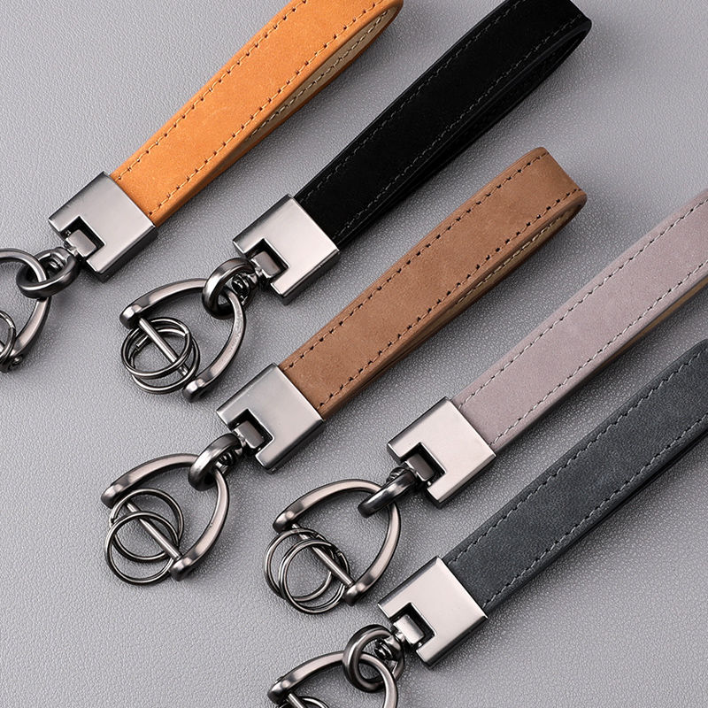 Leather Car Keychain Strap Simple Chain Key Ring Creative Personality Unisex Key Lanyard Pendant Waist Strap Leather Car Keychain Strap Simple Chain Key Ring Creative Personality Unisex Key Lanyard Pendant Waist Strap