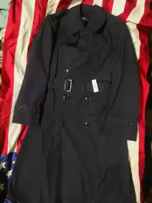 New American American American military version of the original public Army Army black all-weather windbreaker coat 40R yards