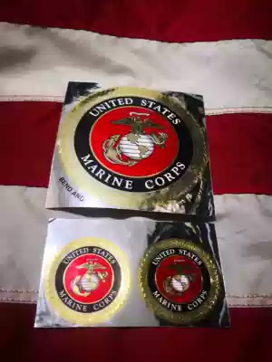 New American American American original US military USMC Marine Corps conscription commemorative decal sticker
