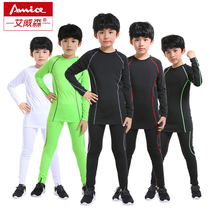 Enfants Sports Tight Clothing Suit Football Wheel Skating Basketball Fitness Training Suit Beating Bottom Speed Jersey Long Sleeve Hommes et femmes