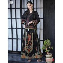 New Chinese style retro embroidery ethnic style elegant womens top V-neck loose jacket