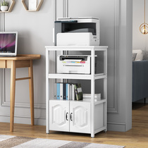 Adjustable printer shelf floor multi-layer office copier shelf household European style cabinet with door