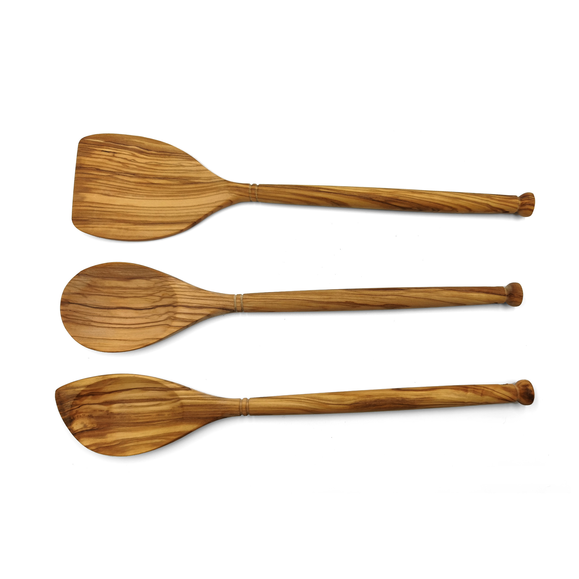 Olive Wood Spoon Shovel Sharp Corner Stirring Spoon Italy Olive Wood Suit Kitchenware Upscale Not To Stick With Pan