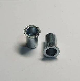 Flat head rivet nut (blue white zinc) pull cap 100 pieces