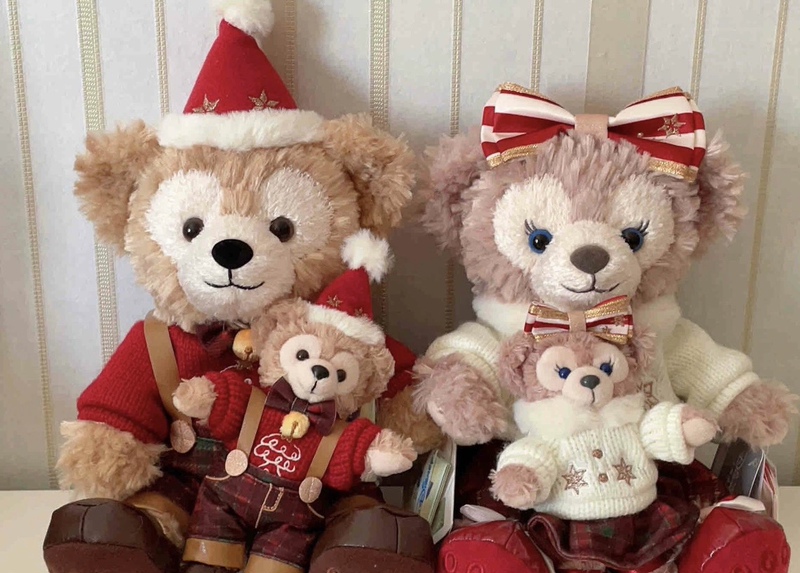 Shanghai Disneyland Customizable Face Christmas Halloween Duffy Bear Plush Doll Wedding Bed Decoration Doll