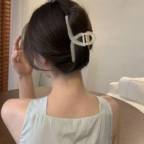 South Korea Hairclip Rear Brain Spoon High Ponytail Grip Large High-end Female Tennis Red 2021 New Superior Sense Shark Clip