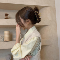 Korean grab clip elegant temperament back of the head hair large square hairclip disc hairclip headgear shark clip hair grab