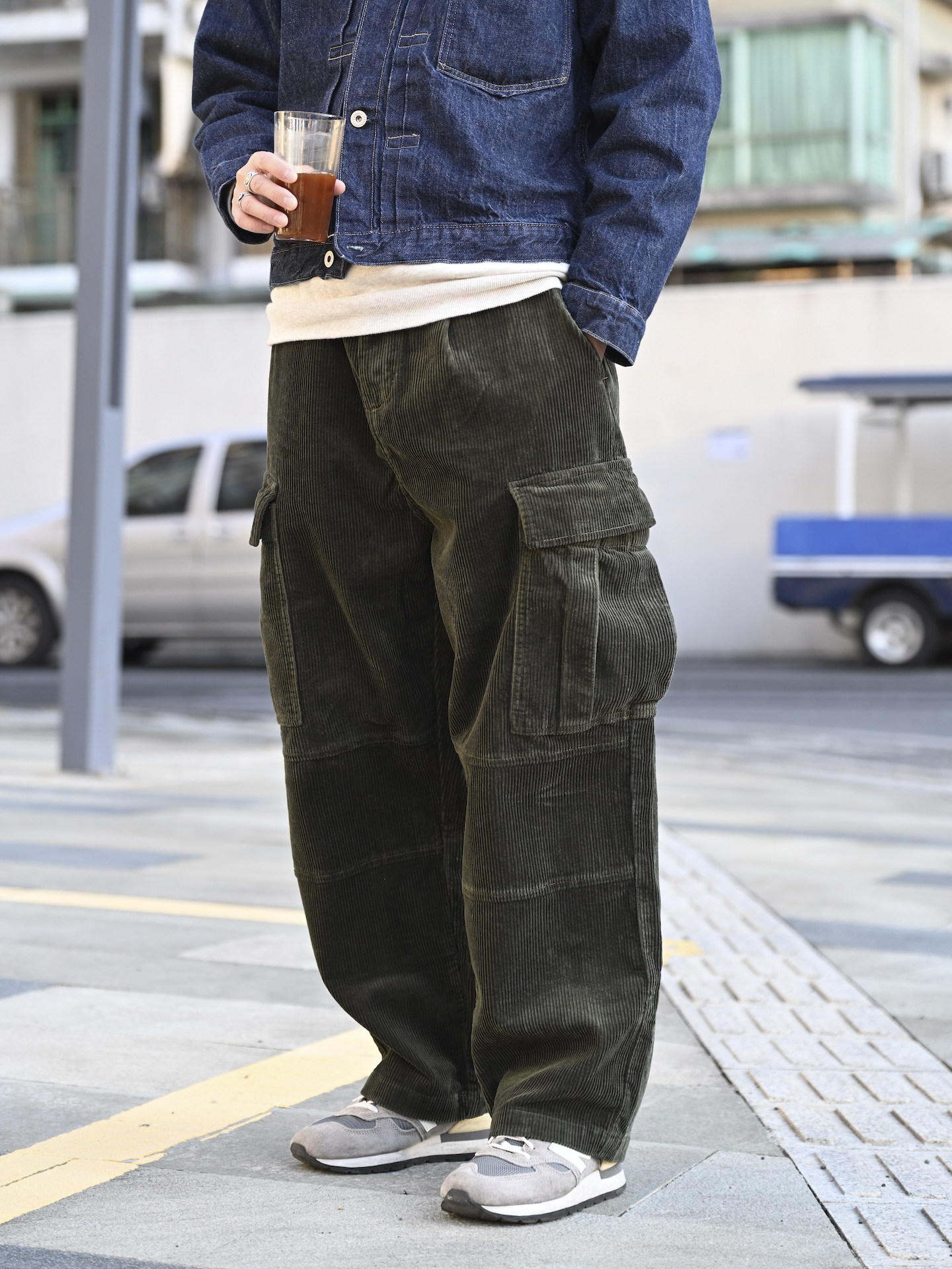 Pants 冬物アメカジヴィンテージ保温コーデュロイパンツ 日本トレンド