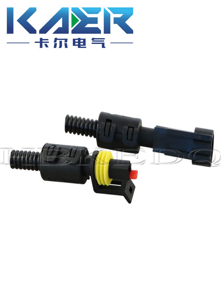 HBKR黑色电子连接器7807783 适配282079-2尾夹与DJ7011连接器零件-Taobao-Tmall