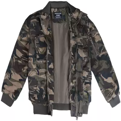 Belt pure cotton thickened camouflage tooling suit men's and women's autumn and winter outdoor leisure military uniforms field rice color clothes wear-resistant