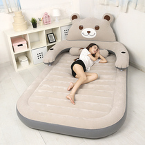 Chinchilla mattress Lazy sofa Tatami bedroom single double air cushion bed Household portable air mattress Single bear