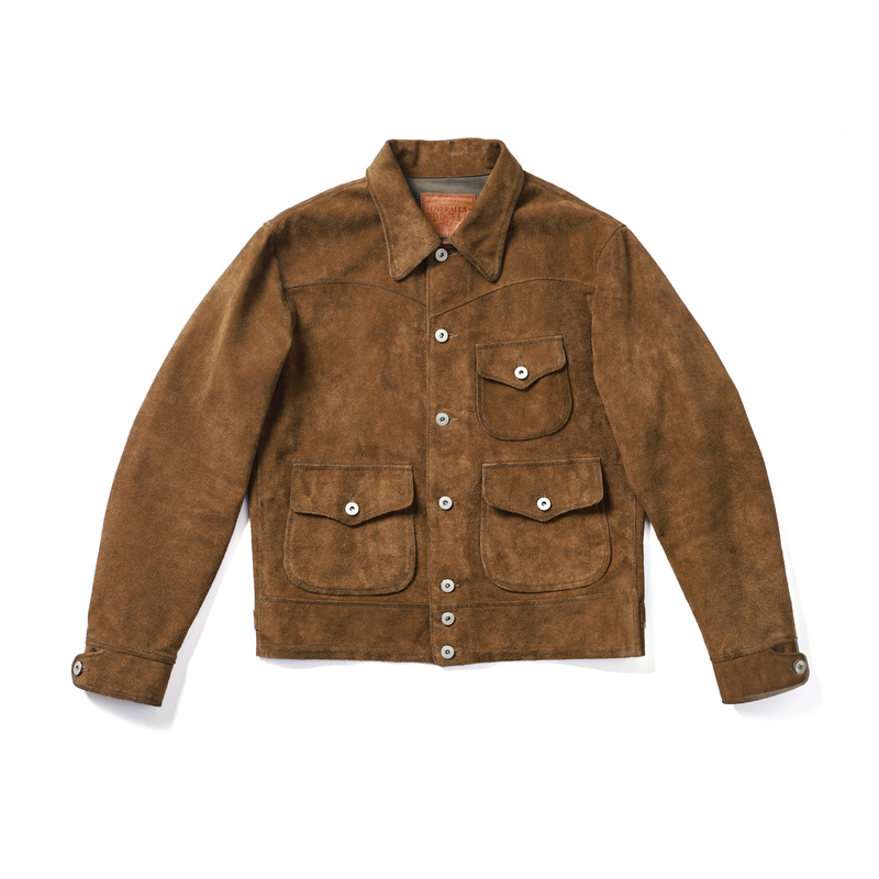 Reddate Replica Men's American Retro Suede Leather Jacket with Silver Buckle, Hand-Rubbed Color, Washed and Distressed Finish