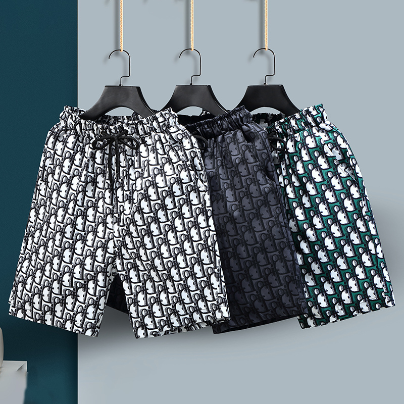 Trendy Brand Dd Monogram Letter Couple Shorts Casual Loose Jacquard Long Pants Unisex Five-Point Shorts Beach Pants Trendy Brand Dd Monogram Letter Couple Shorts Casual Loose Jacquard Long Pants Unisex Five-Point Shorts Beach Pants