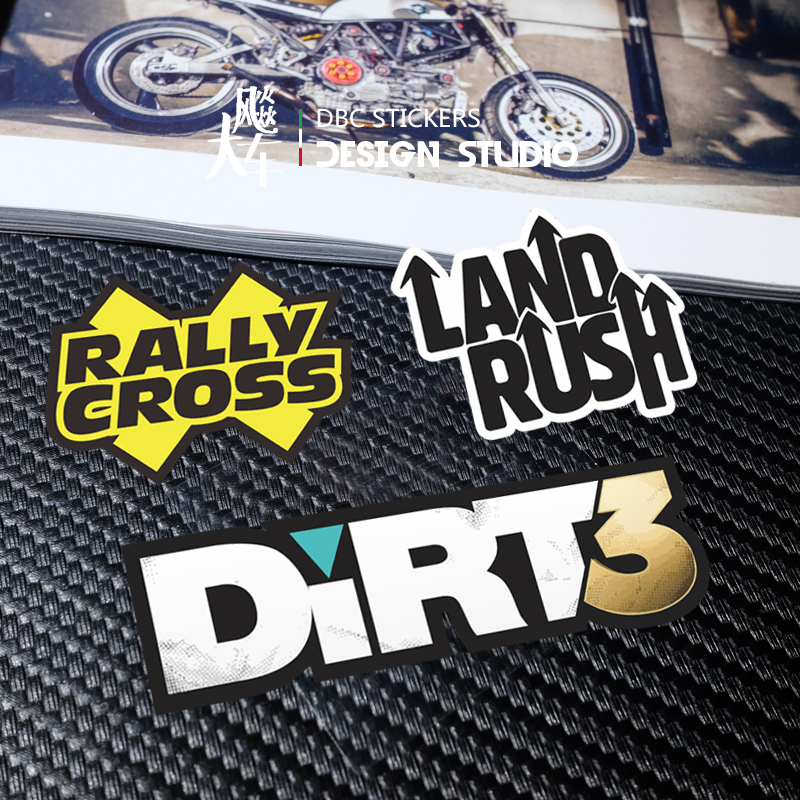 DIRT Dust 23 Rally Pull Racing Car Body Sticker Retrofit Waterproof Decorative Appliquet