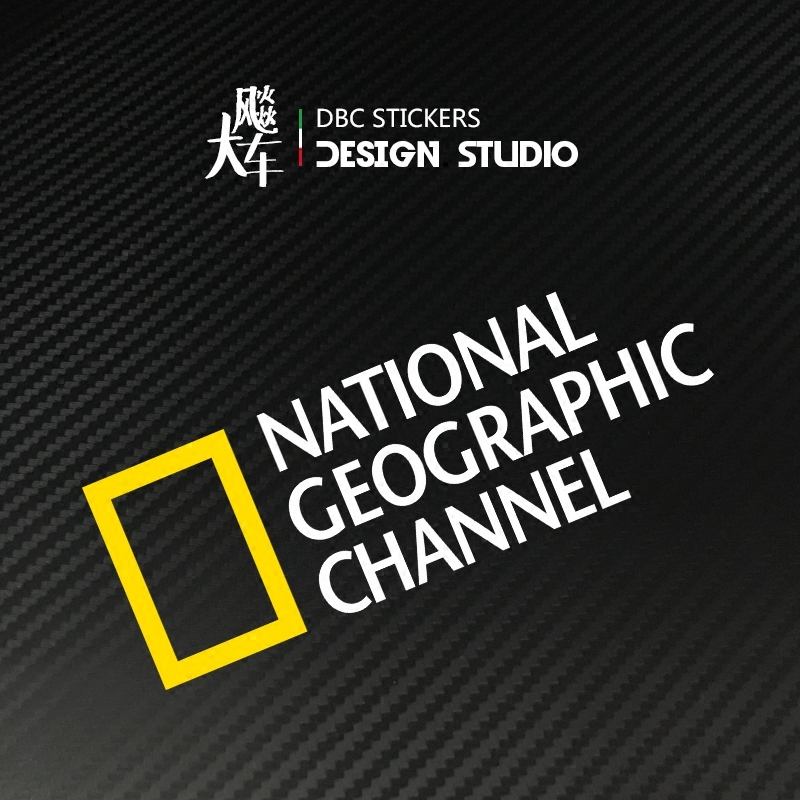 US National Geographic logo SUV Off-road Car Sticker Car Door Decorated Stickers Waterproof Reflective Patch Flowers