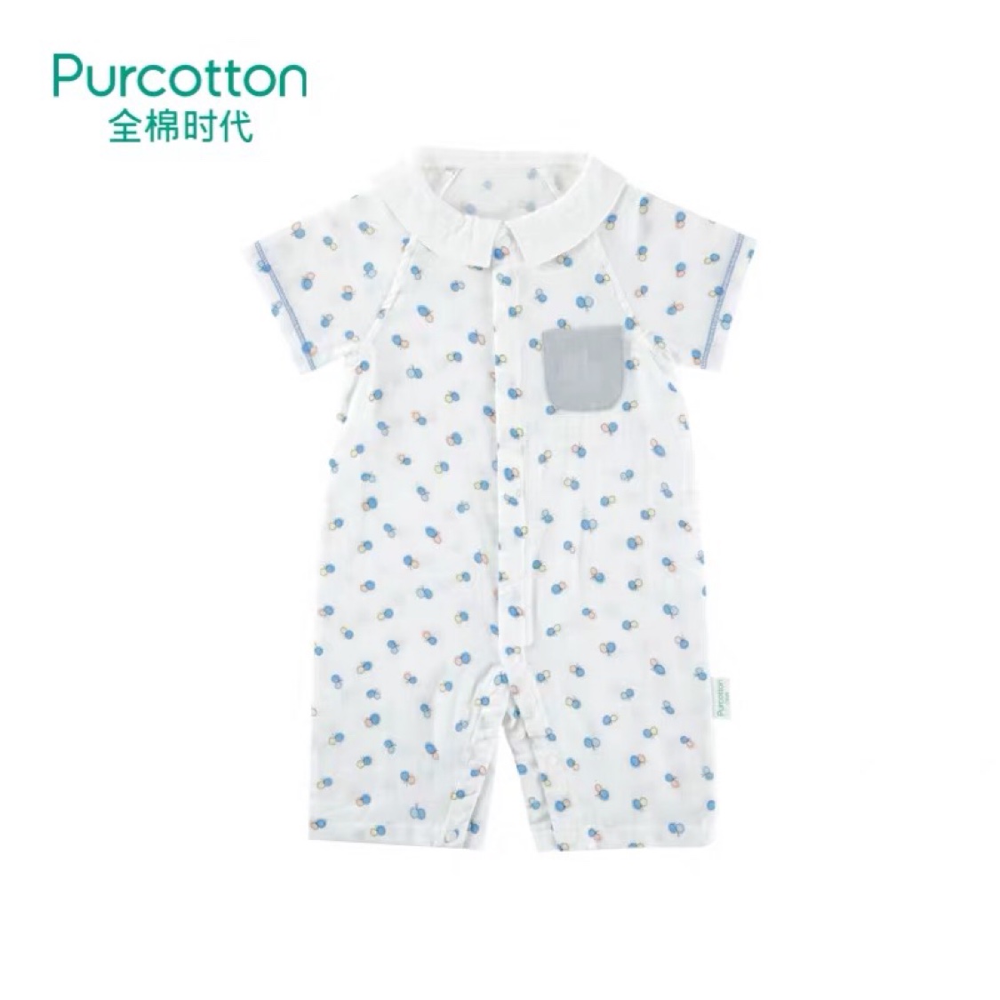 Cotton era baby gauze jumpsuit baby cotton thin summer clothes breathable jumpsuit romper crawling clothes