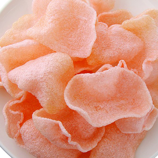 Shanghai fried shrimp slice raw material color lobster slice bubbles puffed food snack shrimp strips feature 200g