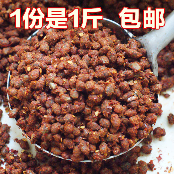Guizhou teas soy sauce farmhouse homemade Smell Bean Drum Beans with small soybean dry beans Dried Bean Drum Chili Bean Drum 500g