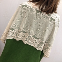  Champagne color widened and thickened lace stretch lace accessories DIY skirt clothes decoration fabric 35 cm