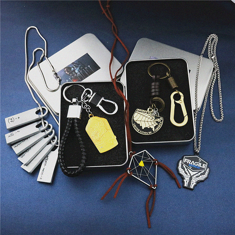 Death Stranding Merchandise Sam Keychain, Brody Pendant, Formula Necklace, Long Pendant, Unisex Jewelry Gift Box Set