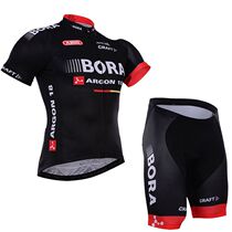 Red B0RA Mountain Bike Self single Fleet equipped Summer short sleeve riding Pulleys Suit for men and women breathable perspiration