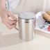 Cốc inox dày 304 không từ tính cách ly đôi bằng thép không gỉ cốc cà phê cốc miệng trẻ em có nắp - Tách bình nước thể thao Tách